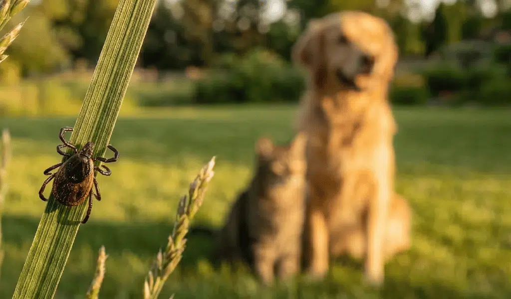 dog cat lurking tick