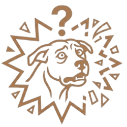 confused dog behvior icon